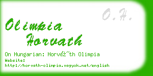 olimpia horvath business card